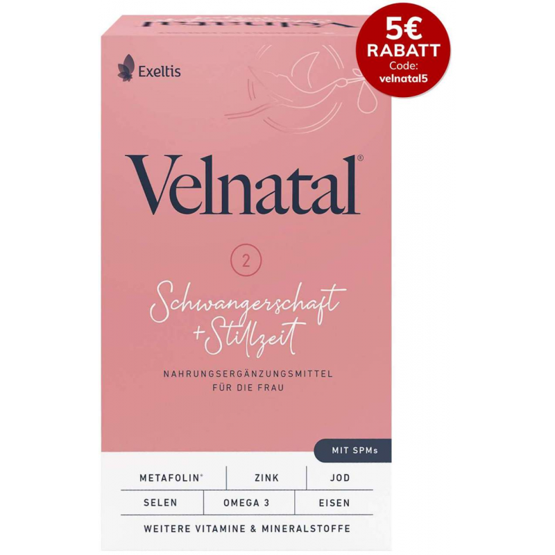 Velnatal Schwangerschaft + Stillzeit 90 Weichkapseln