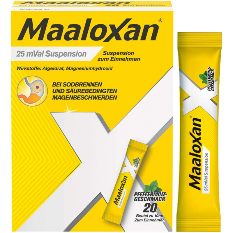 Maaloxan 25 mVal Suspension 20 x 10 ml Suspension