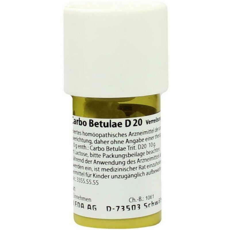 Weleda Carbo Betulae D20 20 G Trituration