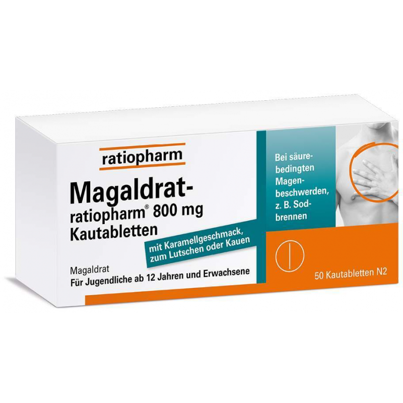 Magaldrat-ratiopharm 800 mg 50 Tabletten