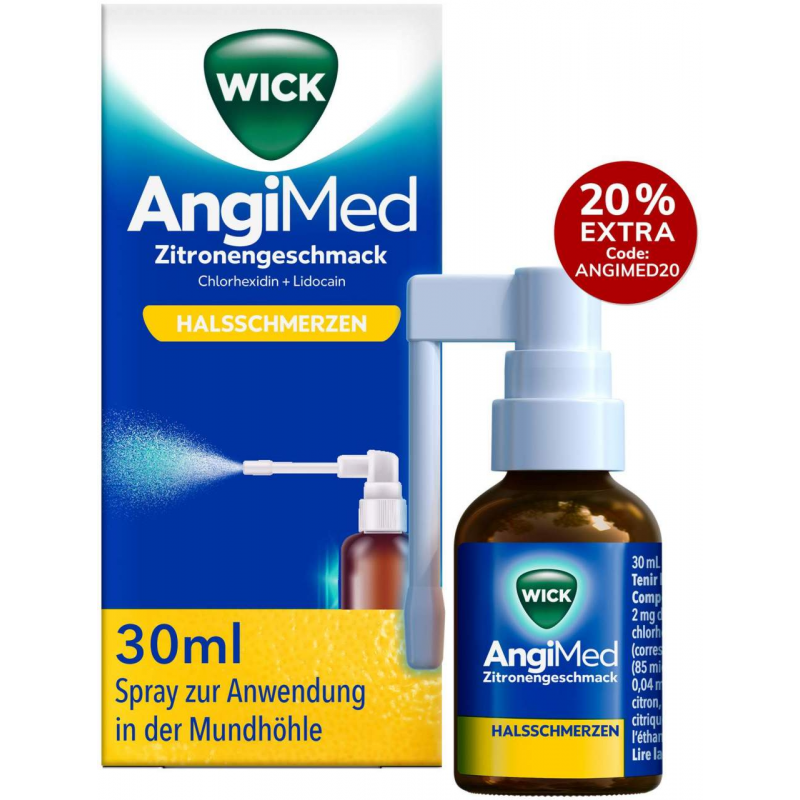 WICK AngiMed Zitronengeschmack 30 ml Spray