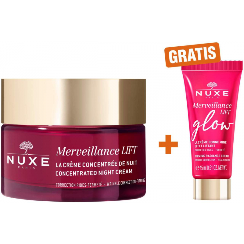 NUXE Merveillance Lift konzentrierte Nachtcreme 50 ml + gratis Merveillance Lift Glow 15 ml