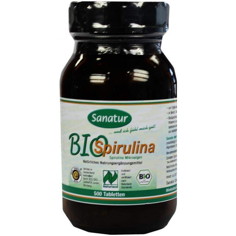 Biospirulina Aus Ökologischer Aquakultur Tabletten 500 Tabletten