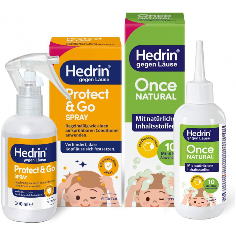 Hedrin Protect & Go Spray 100 ml + Hedrin Once Natural 100 ml