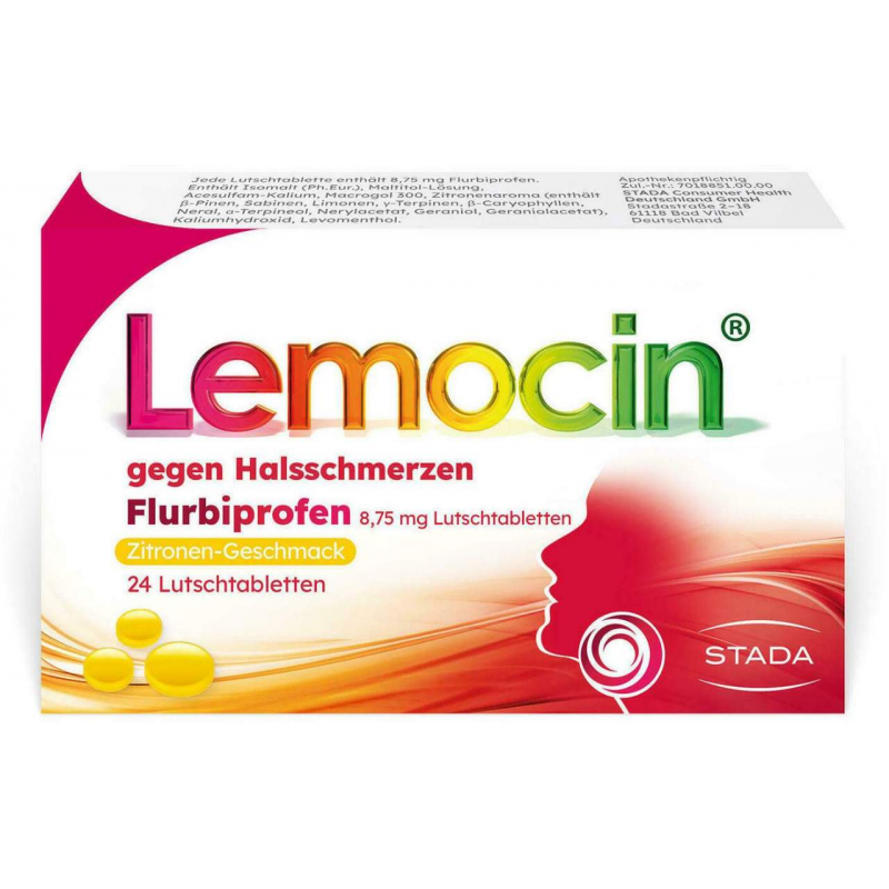 Lemocin gegen Halsschmerzen Flurbiprofen 8,75 mg Lutschtabletten