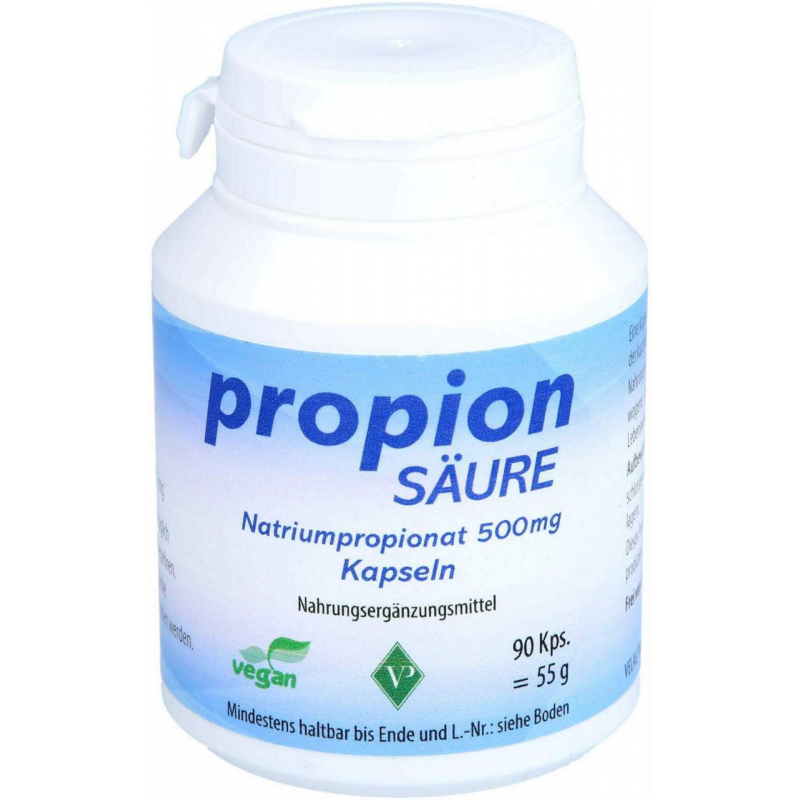Propionsäure 500 mg Vegan 90 Kapseln