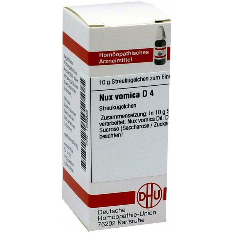 Nux Vomica D4 Dhu 10 G Globuli