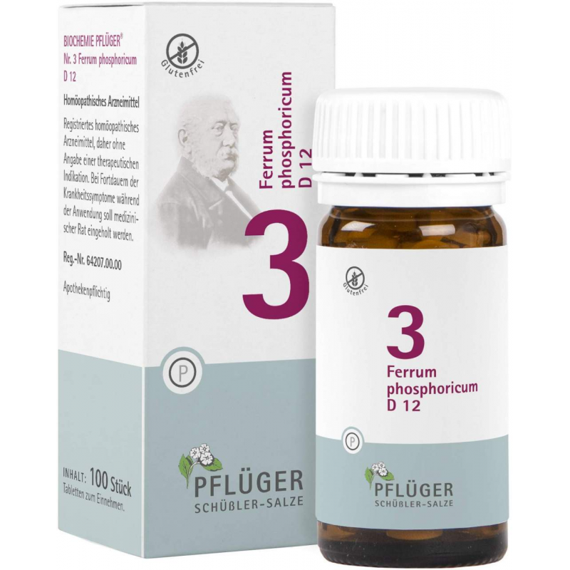 Biochemie Pflüger 3 Ferrum Phosphoricum D12 100 Tabletten