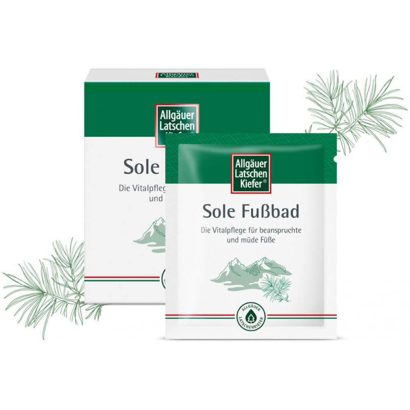 Allgäuer Latschenkiefer Sole Fußbad 10 x 10 g
