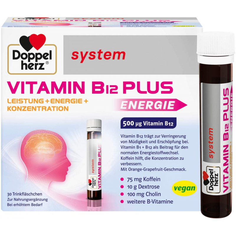 Doppelherz system Vitamin B12 Plus Trinkampullen 30 x 25 ml