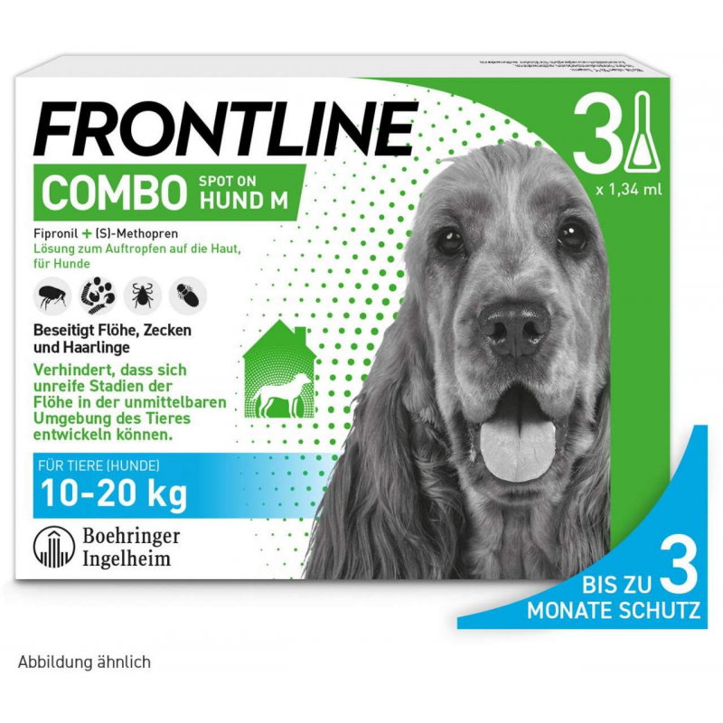 Frontline Combo Spot On Hund M 10-20 kg 3 Pipetten