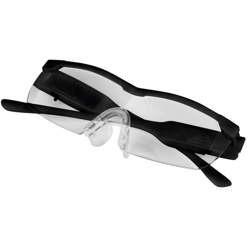 160% Vergrößerungsbrille mit LED-Licht, schwarzinkl. Aufbewahrungsbeutel,