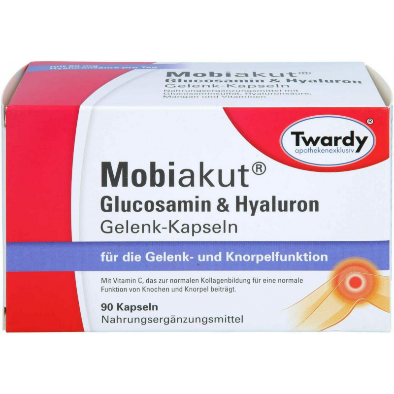Mobiakut Glucosamin & Hyaluron Gelenk-Kapseln 90 S