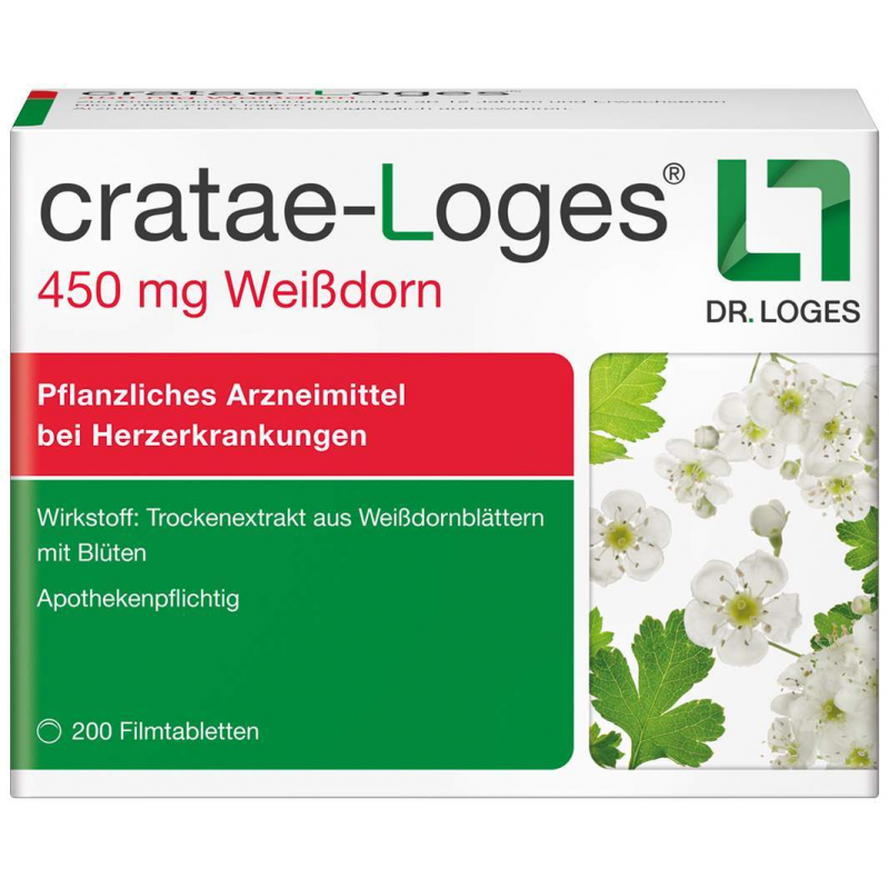 Cratae-Loges 450 mg Weißdorn 200 Filmtabletten