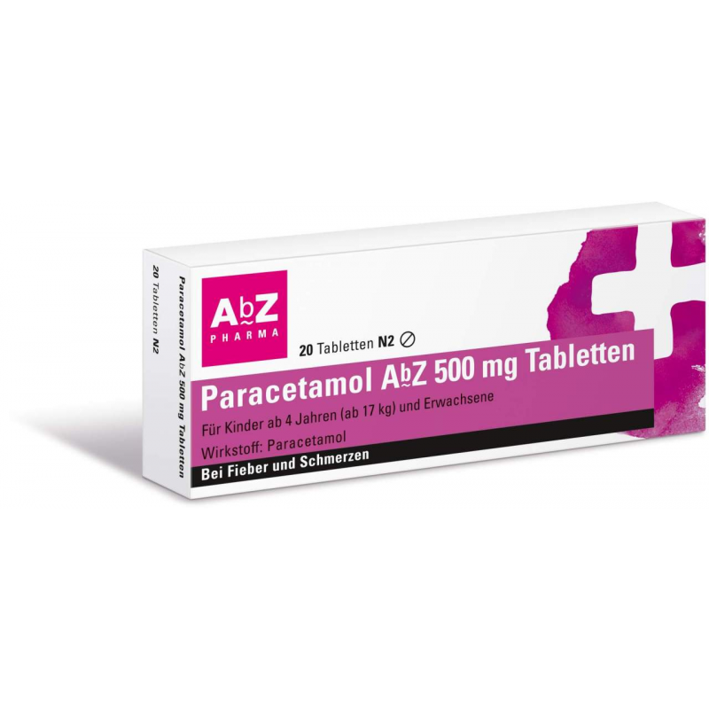 Paracetamol AbZ 500 mg 20 Tabletten