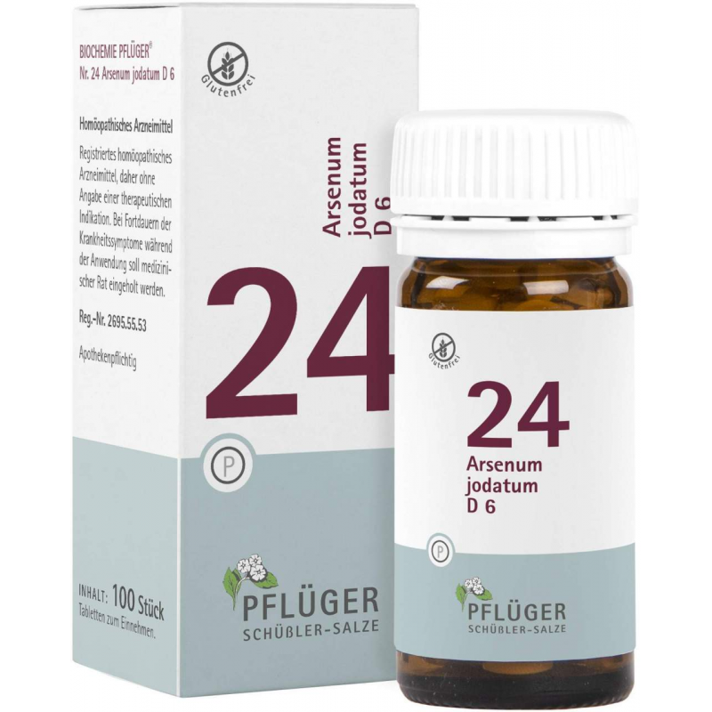 Biochemie Pflüger 24 Arsenum Jodatum D6 100 Tabletten