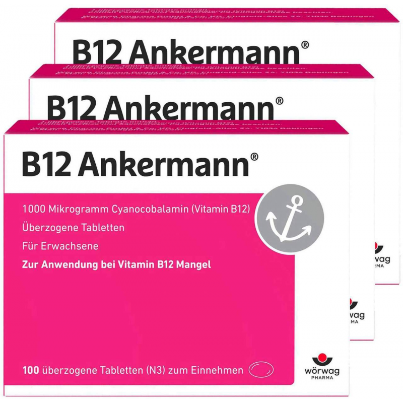 B12 Ankermann 3 x 100 überzogene Tabletten