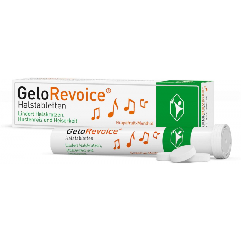 GeloRevoice Halstabletten Grapefruit-Menthol 20 Lutschtabletten