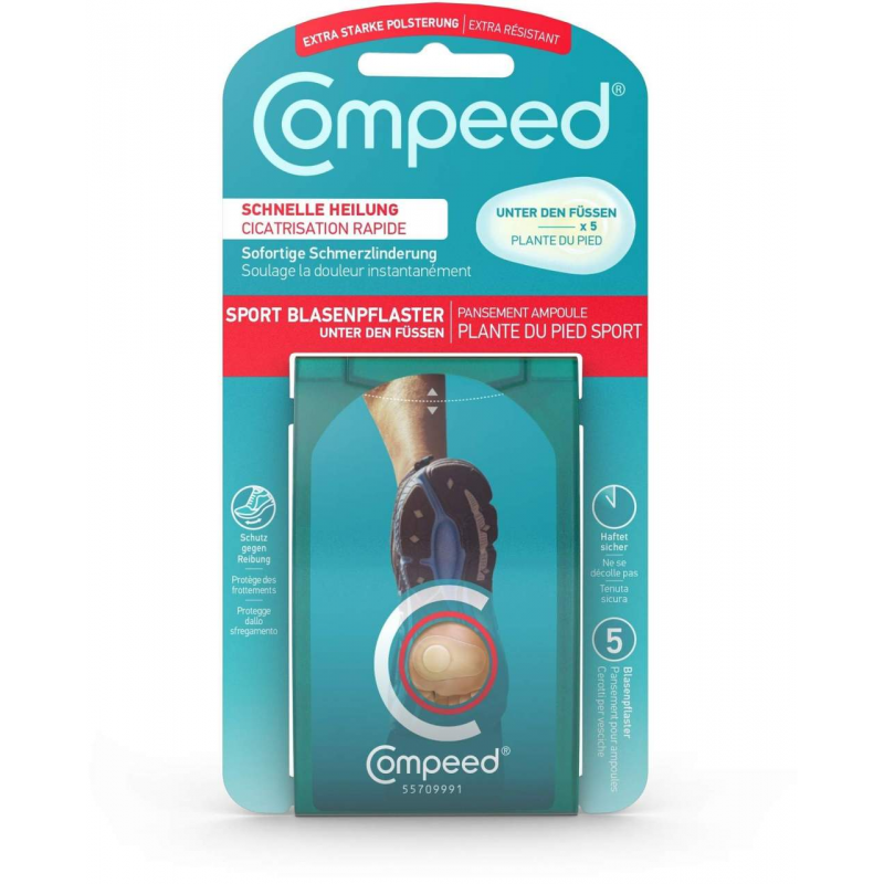 Compeed 5 Blasenpflaster Unter den Füßen