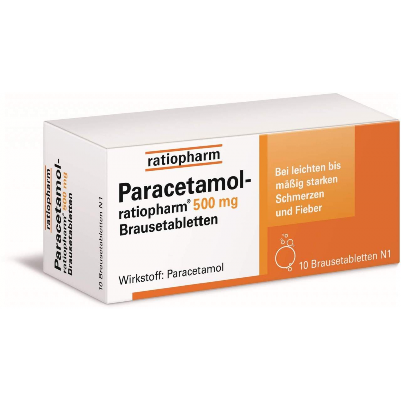 Paracetamol-Ratiopharm 500 mg 10 Brausetabletten