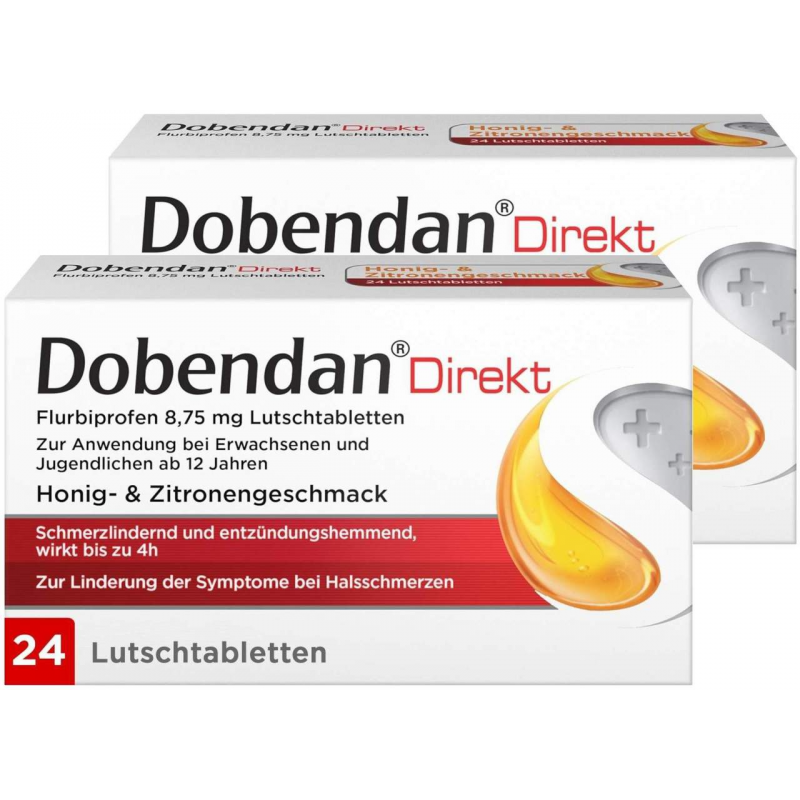 Dobendan Direkt Flurbiprofen 8,75 mg 2 x 24 Lutschtabletten