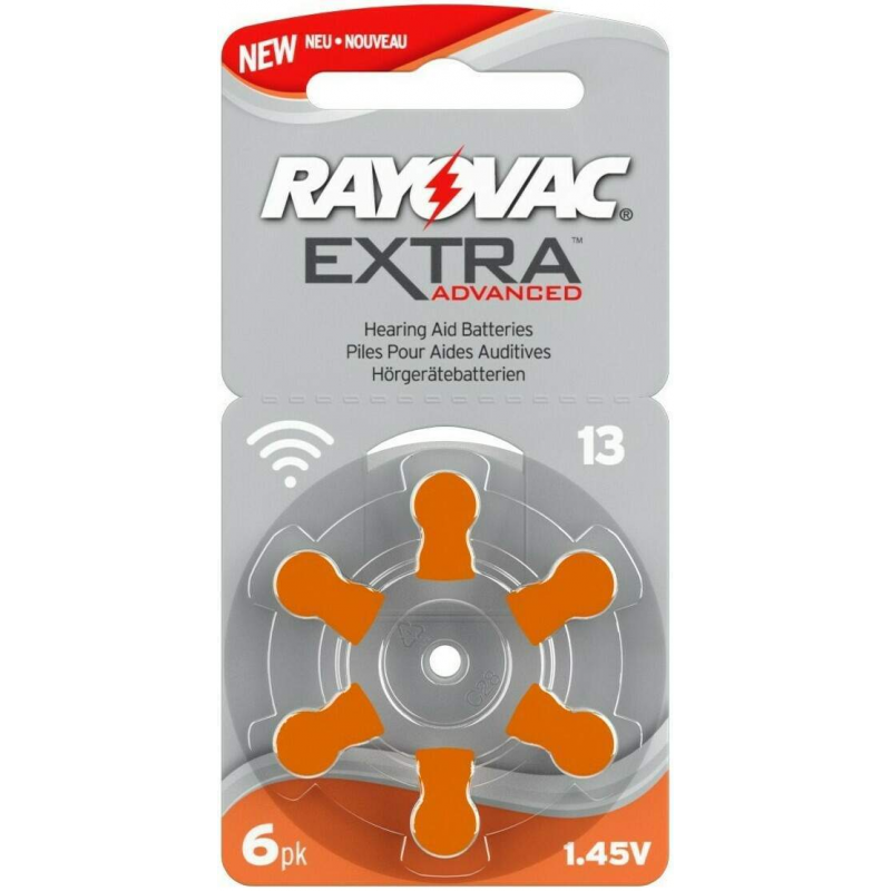 Rayovac Hörgerätebatterien 13 orange