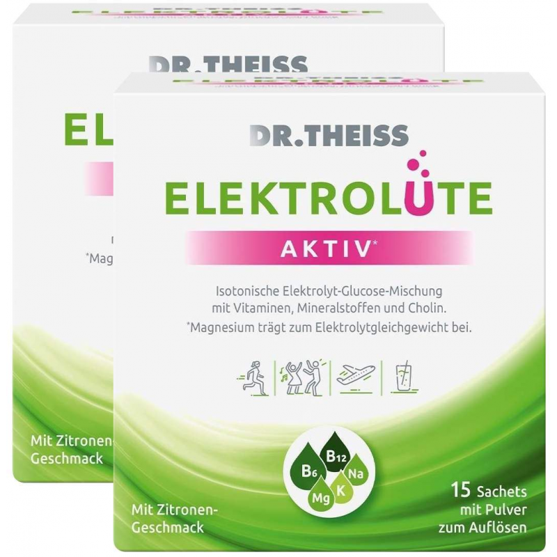 Dr. Theiss Elektrolüte aktiv Pulver 2 x 15 Beutel