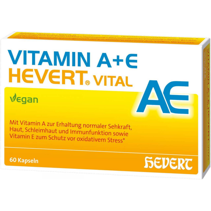 Vitamin A + E Hevert Vital 60 Kapseln