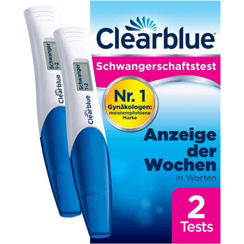 Clearblue Schwangerschaftstest mit Worten & Wochenbestimmung 2 Stück