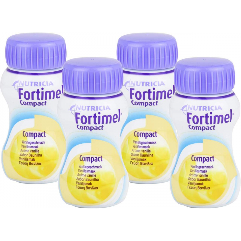 Fortimel Compact 2.4 Vanillegeschmack 8x4x125 ml Flüssigkeit