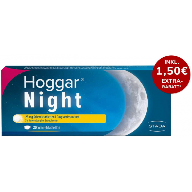 Hoggar Night 25 mg 20 Schmelztabletten
