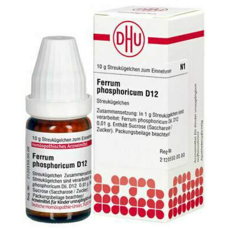 Dhu Ferrum Phosphoricum D12 10 G Globuli