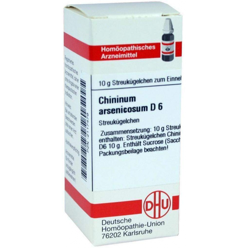 Dhu Chininum Arsenicosum D6 Globuli