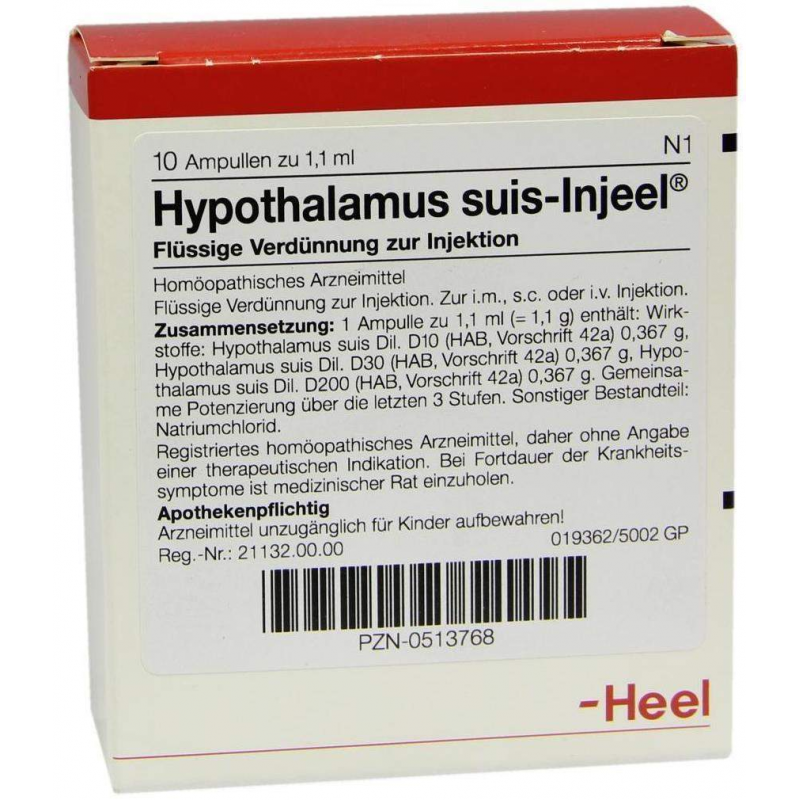 Hypothalamus Suis Injeel 10 Ampullen