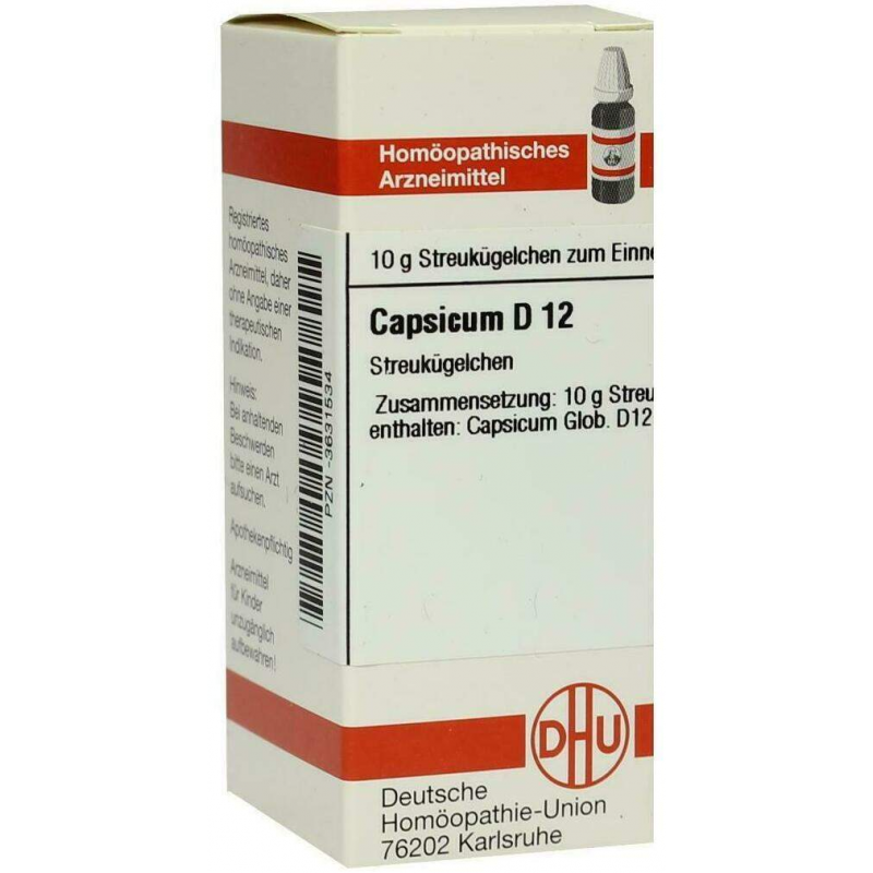 Dhu Capsicum D12 10 G Globuli