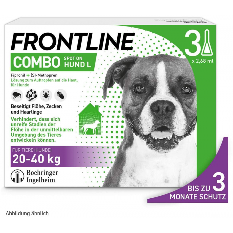 Frontline Combo Spot on Hund L 20-40 kg 3 Pipetten