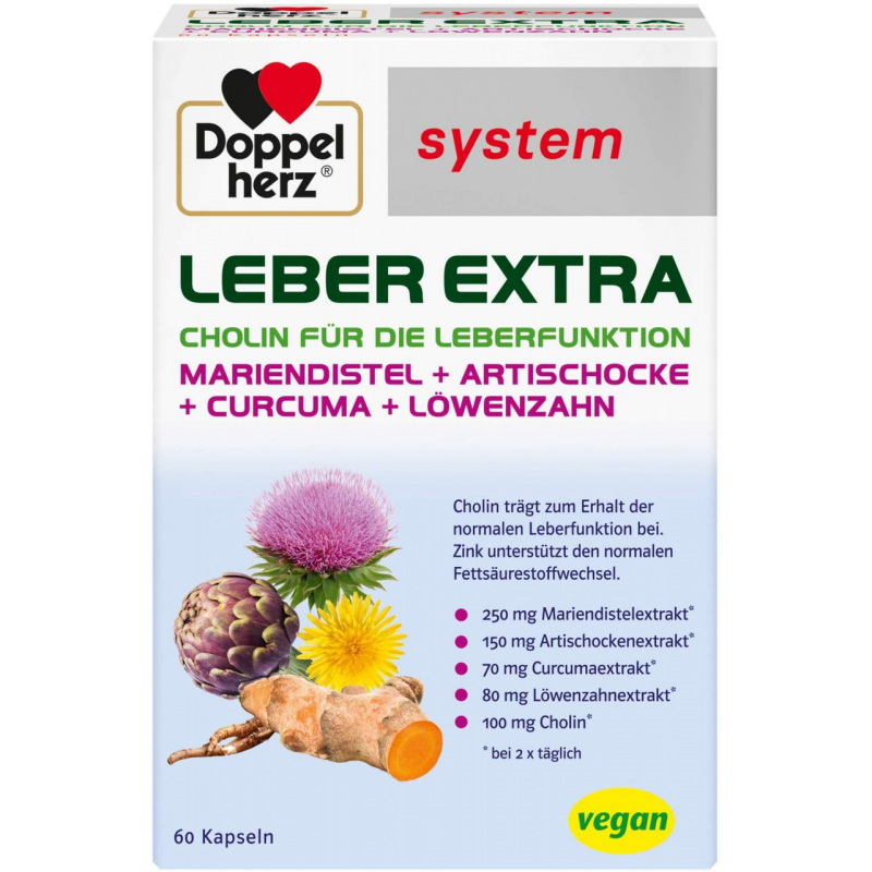 Doppelherz system Leber Extra 60 Kapseln