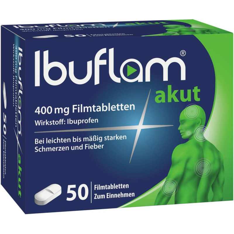 Ibuflam akut 400 mg 50 Filmtabletten