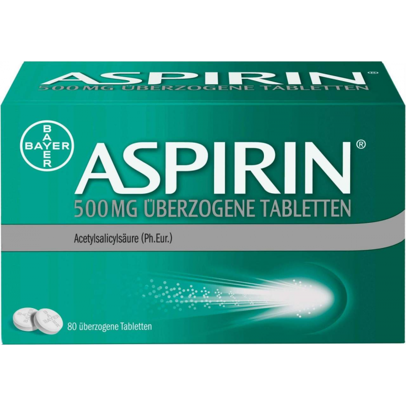 Aspirin 500 mg 80 überzogene Tabletten