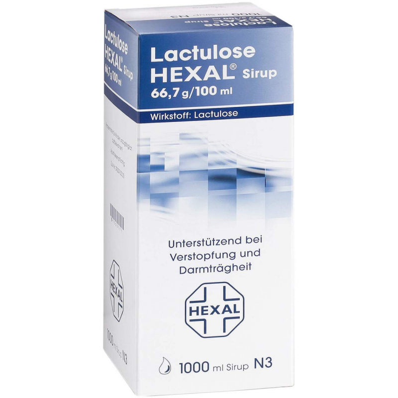 Lactulose Hexal 66,7 g pro 100 ml 1000 ml Sirup