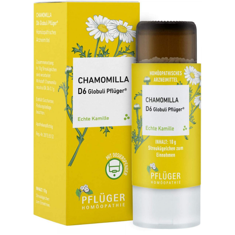Chamomilla D6 Globuli Pflüger 10 g