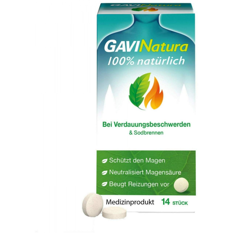 Gavinatura natürlich bei Verdauungsbeschwerden 14 Lutschtabletten