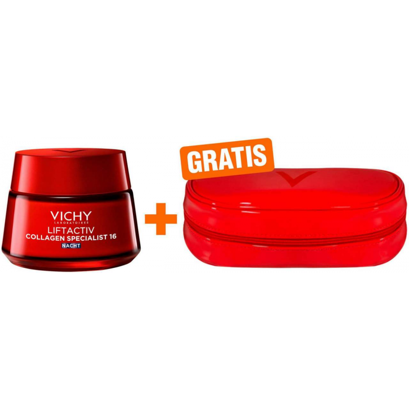Vichy Liftactiv Collagen Specialist 16 Nacht 50 ml Creme + gratis Kosmetiktasche 1 Stück