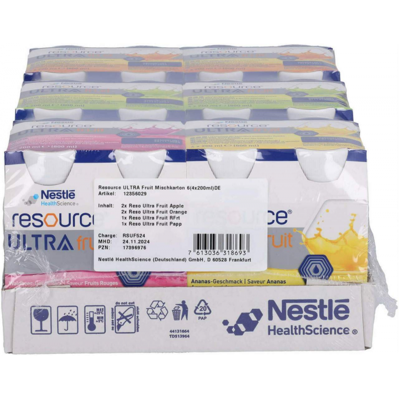 Resource Ultra Fruit Mischkarton Flüssig 6 X 4 X 200 ml