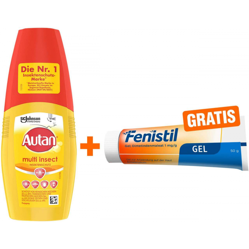 Autan Multi Insect Pumpspray 100 ml + Fenistil Gel 50 g