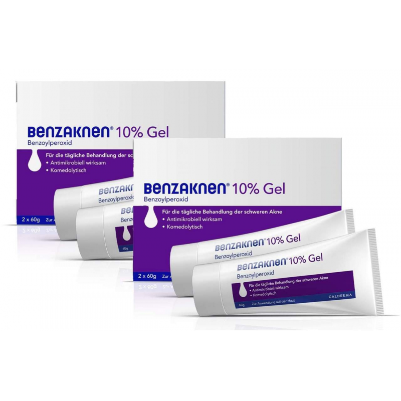 Benzaknen 10% Gel 4 x 60 g