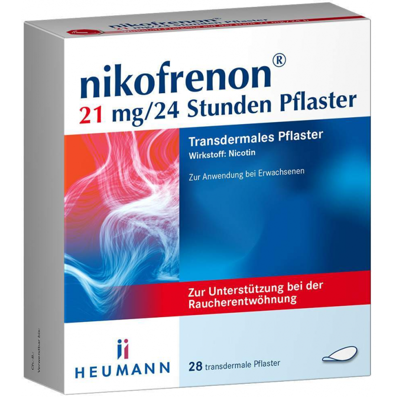 Nikofrenon 21 mg in 24 Stunden transdermale Pflaster 28 Stück