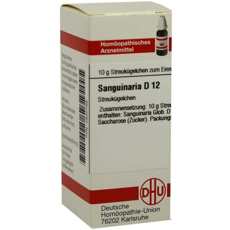 Dhu Sanguinaria D12 10 G Globuli