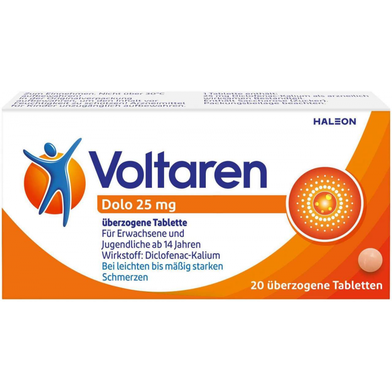 Voltaren Dolo 25 mg 20 überzogene Tabletten