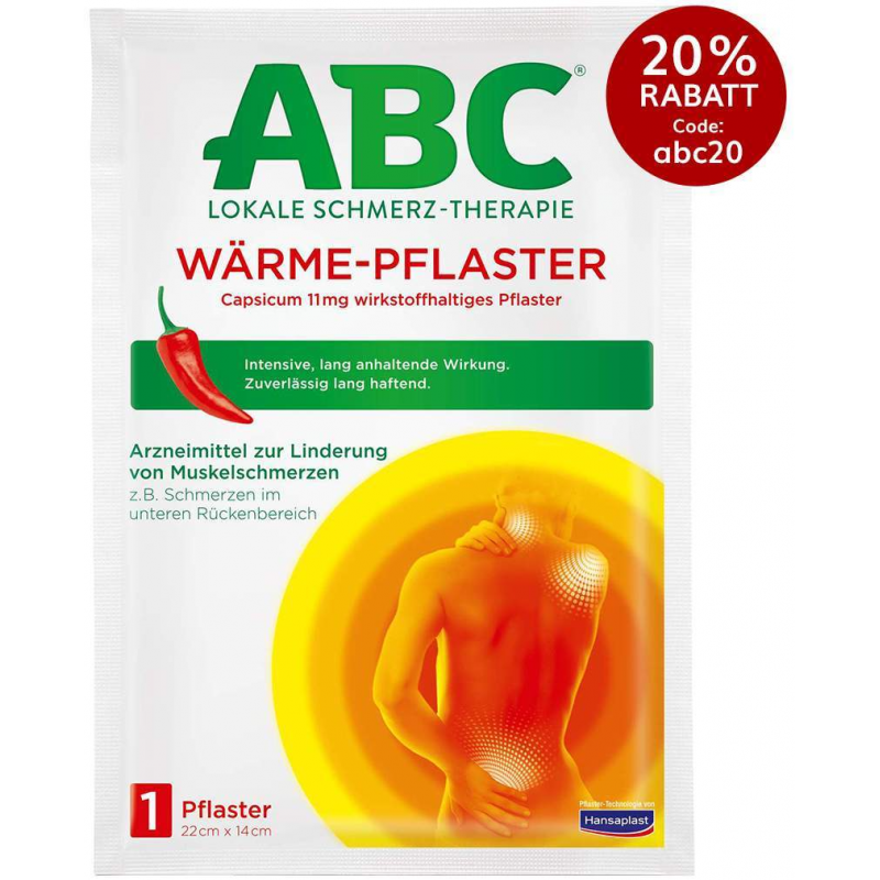 Hansaplast Med Abc Wärme Pflaster Capsicum 1 Stück
